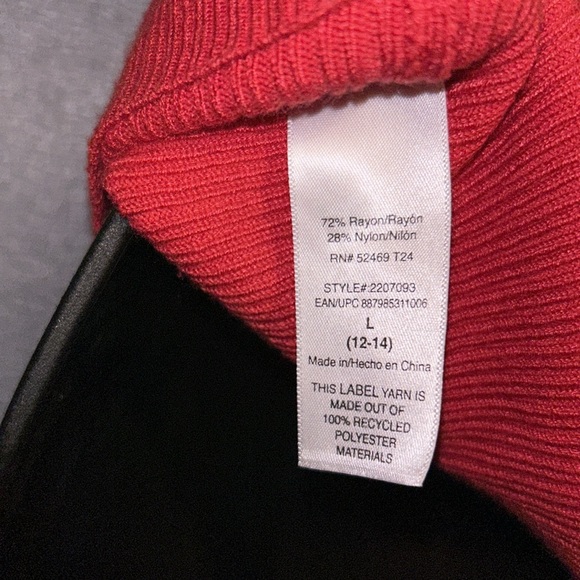 Scoop Women’s Double V-Neck Rib Knit Tank Size Large NWT 🤩 😍 - Picture 3 of 4